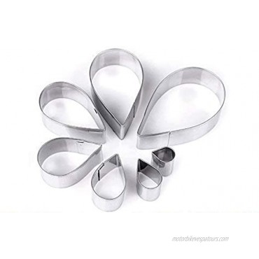 OKUBOX BT02 7pcs set Stainless Steel Rose Petal Cake Cookie Cutter Mold Pastry Baking Mould