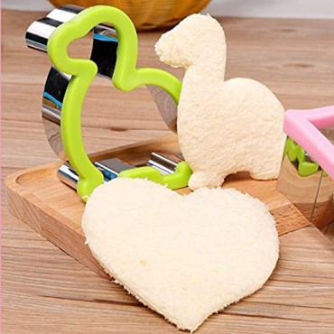 Sandwich Cutter Set Including 4 Sandwich Cutters Shaped Like Mickey Dinosaur Star and Heart and 7 Vegetable Cutters Suitable For Children