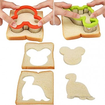 Stainless Steel Sandwiches Cutter set（13 Pack） Include Mickey Mouse Butterfly Dinosaur Unicorn and Vegetable Cutter Shapes， Kids Vegetable Fruit Cutter Shape Set