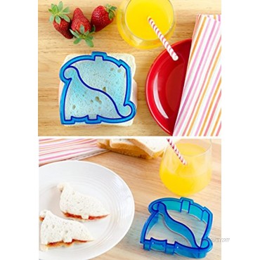 StarPack Kids Sandwich Cutter Set of 4 Sandwich and Bread Crust Cutters in 4 Cute Shapes for Bento Lunch Box