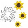 Sunflower Cookie Cutter Set-Size 3.8 3.1 2.6-3 Piece-Cookie Cutters for You Are My Sunshine Baby Shower Birthday Party Decorations