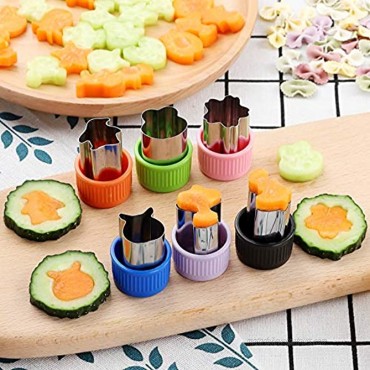 Vegetable Cutter Shapes Set,18pcs Diffent Colours and shapes Mini Sizes Cookie Cutters Set Fruit Cookie Pastry Stamps Mold,Baking Tools & Accessories