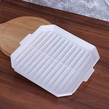 Ideal 2 Pcs Microwave Bacon Baking Tray Useful Eggs Sausage Rack Kitchen Cooking Tools Accessories White