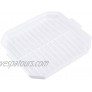 Ideal 2 Pcs Microwave Bacon Baking Tray Useful Eggs Sausage Rack Kitchen Cooking Tools Accessories White