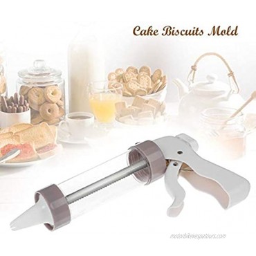 Biscuits Maker with 12 Discs and 6 Piping Lcing Tip Cookie Press Kit Baking Cookies Decorating Kit Baking Tool Decorating Gun Cookie Biscuit Icing Decoration Sets for Cakes Cupcakes Treats