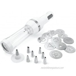 Cuisinart CCP-10 Electric Cookie Press with 12 Discs and 8 Decorating Tips White
