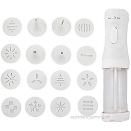 Shakven Electric Cookie Press Cookie Press Maker Kit For DIY Biscuit Maker And Decoration With 12 Discs And 4 Icing Tips DIY Cake Decorating Tool For Kids And Adults