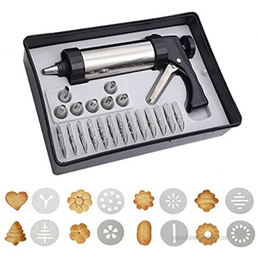 Wallfire Household Stainless Steel Cylinder Extrusion Mounting Machine Biscuit Embossing Machine Set Biscuit Extrusion Mold Nozzle For Biscuit Making Cake Decoration