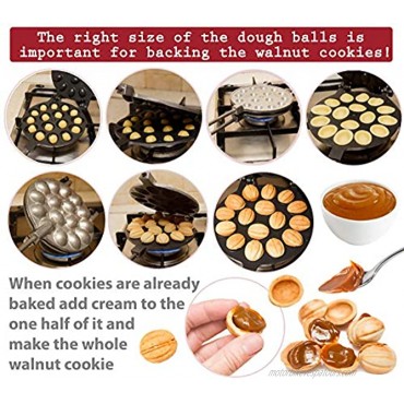 Walnut Cookie Maker Oreshek Maker 16 nut Non-stick Cookies Pastry