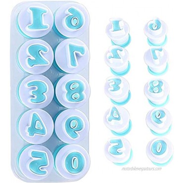 0-9 Numbers Cake Mold Fondant Cookies Plunger Cutter Mold DIY Chocolate Sugarcraft Stamp Impress Numbers Cookie Cutters Cookie Mold Cookie stamp Number Fondant Mold DIY Biscuit Cake Molds