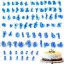 84 Pieces Alphabet Upper Lower Letter Fondant Cake Mold Number and Special Character Fun Fonts BPA Free Reusable Letter Stamps for DIY Cake Cookie