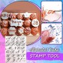 Alphabet Cake Stamp Tool Food-Grade Alphabet Biscuit Fondant Cake Cookie Stamp Mold Set Reusable & Easy to Clean Unique Letter Shaped DIY Cookie Biscuit 1pcs Stamp Tool+1 Stamping Board