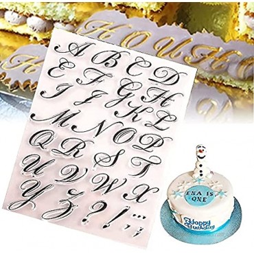 Alphabet Cake Stamp Tools Letters and Numbers Fondant Cake Press Mold Baking Tools Stamp Embosser with Acrylic Stamping Blocks for DIY Cupcake Cookie Biscuit Cake Decorating