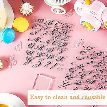 Alphabet Cake Stamp Tools Letters and Numbers Fondant Cake Press Mold Baking Tools Stamp Embosser with Acrylic Stamping Blocks for DIY Cupcake Cookie Biscuit Cake Decorating