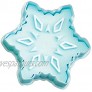 CybrTrayd R&M Snowflake 2.75 Cookie Stamper Set of 3 Blue