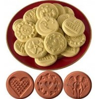 JBK Pottery Cookie Stamp Set Love