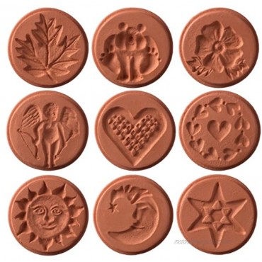 JBK Pottery Unique Cookie Stamps Full Set of 9 Designs