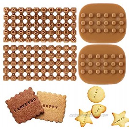Pack of 100 Alphabet Number Letter Cookie Cutters Set Stamp Press Biscuit Fondant Decorating Baking Tools