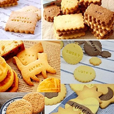 Set of 144 Pcs Alphabet Number & Letter Cookie Biscuit Stamp Embosser Cutter Fondant DIY Tool