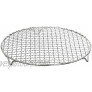 1Pack Multi-Purpose Round Stainless Steel Cross Wire Steaming Cooling Barbecue Rack Carbon Baking Net Grill Pan Grate with Legs8.25Inch Dia