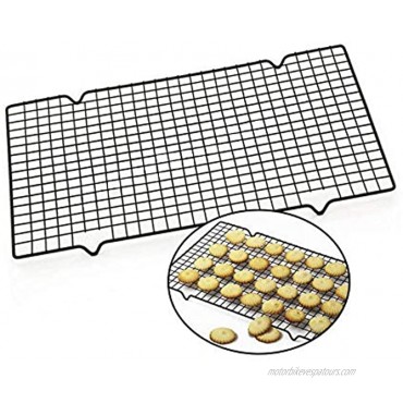2 Pack Baking Cooling Rack Stainless Steel Non-Stick Heavy Duty Wire Oven Safe Roasting Rack Cooking Grill Tray for Biscuit Cake Bread 16”x 10”
