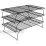 AINEKUI Cooling Rack 3-Layer Stainless Steel Stackable Baking Cooking Cooling Rack Mirror Coating and Dishwasher Safe Suitable for Biscuit Board Oven Tray and Dishwasher
