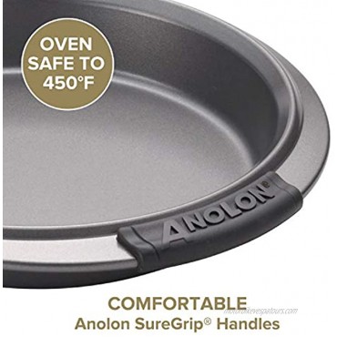 Anolon Advanced Nonstick Bakeware Cooling Grid Baking Rack 10 Inch x 16 Inch Gray