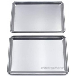 Checkered Chef Baking Sheet Set Twin Pack 2 Rimmed Aluminum Baking Pans Oven Trays Sheet Pans 16.5 x 11.5”