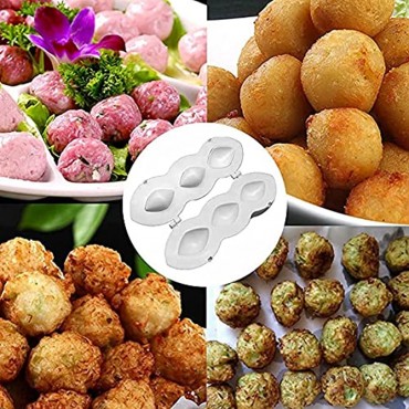 Choxila Meatball Mold Manual Meatloaf Maker Press Tool Durable DIY Meatball Meatloaf Maker Press Tool Kitchen Tool for Making Fried Kibbeh