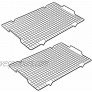 Cooling Rack with Handle Set of 2 Baking Racks with Handle for Easy Transporting 10 x 16 Wire Cookie Rack Fits Half Sheet Pan Oven Safe Wire Rack for Cooking Roasting Grilling