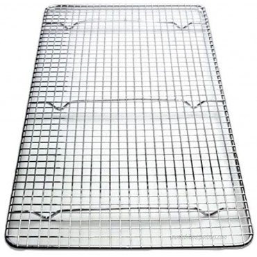 Great Credentials Cooling Rack Cross-wire Grid Chrome Plated Steel Commercial Quality 10 x 18 inch. fits inside most standard full size pans