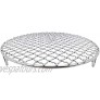 InBlossoms Versatile Round 304 Stainless Steel Cooling Rack Baking,Heat Resistant Rust Proof Sturdy Durable Dia 12