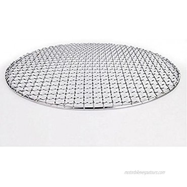 Loghot Multi-Purpose Stainless Steel Cross Wire Round Steaming Cooling Barbecue Racks Grills Pan Grate Carbon Baking Net Diameter-9.45 inches