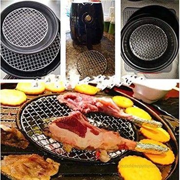 OUKEYI Round Barbecue Wire Rack Dia 8.5 Multi-Purpose Grill Cooling Rack BBQ Accessories Grill Net for Instant Pot Pressure Cooker