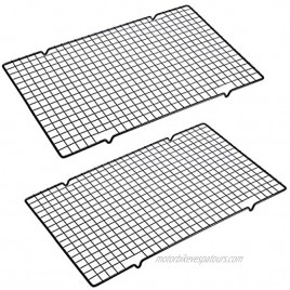 OwnMy Set of 2 Baking Cooling Rack 10” x 16” Non-Stick Heavy Duty Wire Oven Safe Cooling Rack for Roasting and Baking