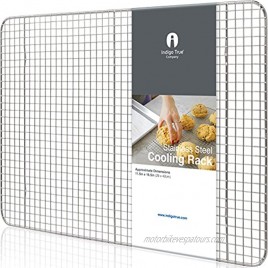 Stainless Steel Cooling Rack Half size Commercial Grade Metal 11.5 x 16.5 | 1 Piece | Cooking Rack Designed To Fit Perfectly Into Baking Half Sheet Pan