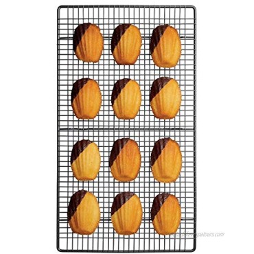 USALLRICH Cooling Racks Stainless Steel – Stainless Steel Cooling Rack Baking Rack Set of 2 – Fits in Half Sheet Cookie Pan Baking Tray Oven and Dishwasher Safe –To Cool and Bake