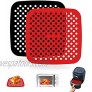 2 PACK Reusable Air Fryer Liners 8.5 Inch Square Silcione Non-Stick Air Fryer Basket Mats. Air Fryer Accessories For 5.8 QT & Larger Compatible with Ninja Gourmia Power XL GoWise Chefman etc