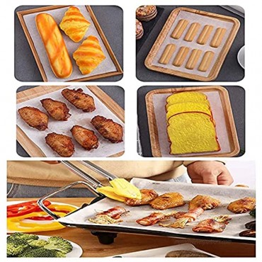 50M Parchment Paper Baking Sheets 12×1968 Inch Non-Stick Precut Baking Parchment Suitable for Baking Grilling Air Fryer Steaming Bread Cup Cake Cookie and More1 Silicone Oil Brush +1 Silicone spatula