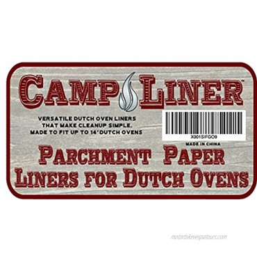 CampLiner Parchment Dutch Oven Liners 20” Disposable Paper Liners 20 Pack New 50% Thicker Material