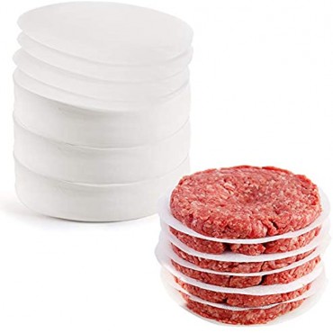 Cedilis 1500pcs Hamburger Patty Paper 4.5IN Non-Stick Wax Papers Round Parchment Paper Food-Grade Burger Sheets for Patty Separating Freezing BBQ Ground Beef and Turkey