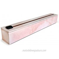 ChicWrap Rose Marble Parchment Paper Dispenser with 15x 33 42 Sq. Ft Roll of Culinary Parchment Paper Reusable Dispenser with Slide Cutter