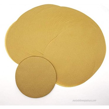 Jyongmer 200 Sheets Parchment Paper Rounds 6 and 8 Inch Non-Stick Baking Parchment，Cake Pan Liner Circles，Dual-Sided Wax Parchment Circles for Round Cake Pan Tortilla Press，Springform Pan（Brown）