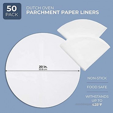 Parchment Paper Rounds Baking Sheets 20 In 50 Pack
