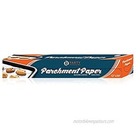 Party Bargains Parchment Paper | Premium Quality Non-stick paper Roll Perfectly useful and comfortable for Baking Cookies Pizzas and microwave ovens | Size: 12 x 50'