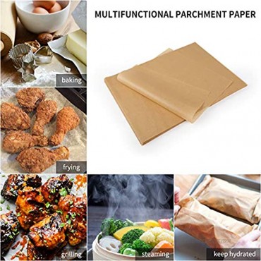 SMARTAKE 120 Pcs Parchment Paper Baking Sheets 12 x 16 Inches Non-Stick Precut Baking Parchment Suitable for Baking Grilling Air Fryer Steaming Bread Cup Cake Cookie and More Unbleached