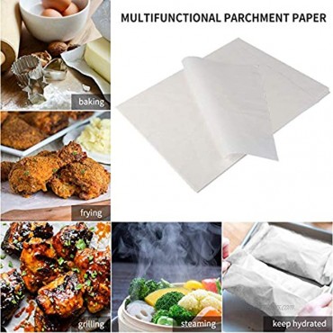 SMARTAKE 140 Pcs Parchment Paper Baking Sheets 10 x 15 Inches Non-Stick Precut Baking Parchment Perfect for Baking Grilling Air Fryer Steaming Bread Cup Cake Cookie White