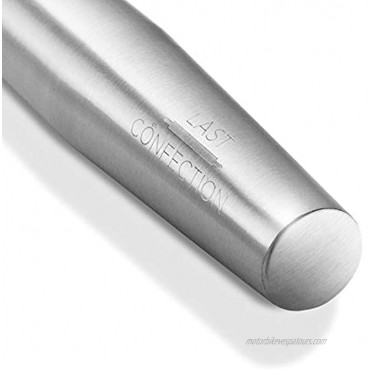 16 Stainless Steel French Rolling Pin by Last Confection Tapered Design for Pasta Baking Cookies Pastries and Pizza Dough