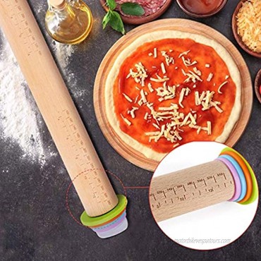 Adjustable Rolling Pin17.1x2.56with Pastry Mat23.6x15.7for Baking Cookie Chapati Fondant Dough Pastry Pizza Pie Crust Wooden Roller Pin