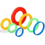 Coobey 7 Pairs Silicone Rolling Pin Rings Rolling Pin Spacer Bands Guide Rings 14 Pieces